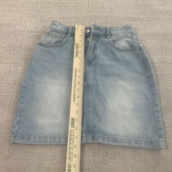 Reserved Brand Denim Women’s Distressed Skirt Size US Small (4) - Picture 2 of 12